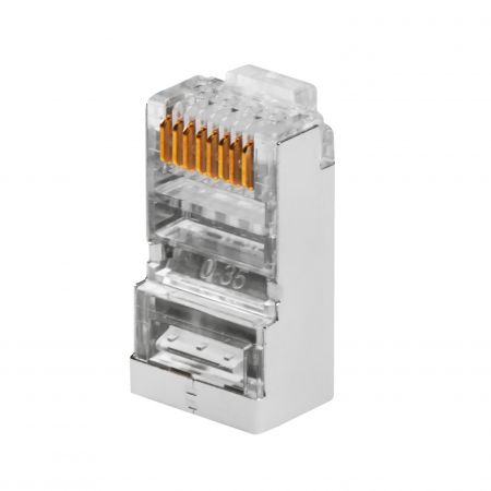 8P8C Cat 6 Unshielded Staggered Modular Plug (4 Up 4 Down)